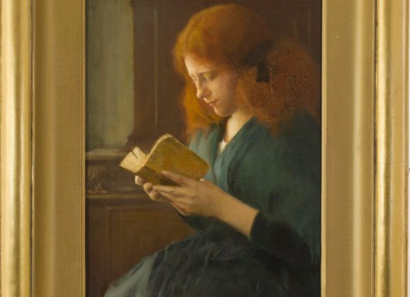 Czytająca dziewczyna Delachaux, Léon (1850 - 1919)