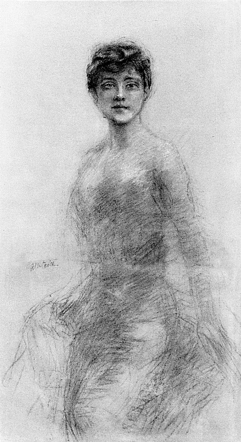 Dziewczyna (Portret) Axentowicz, Teodor (1859 - 1938)