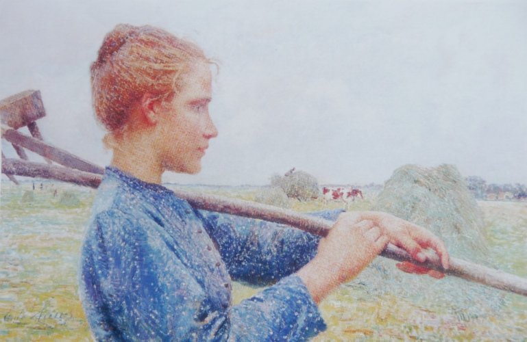 Dziewczyna do sianożęcia Claus, Emile (1849 - 1924)