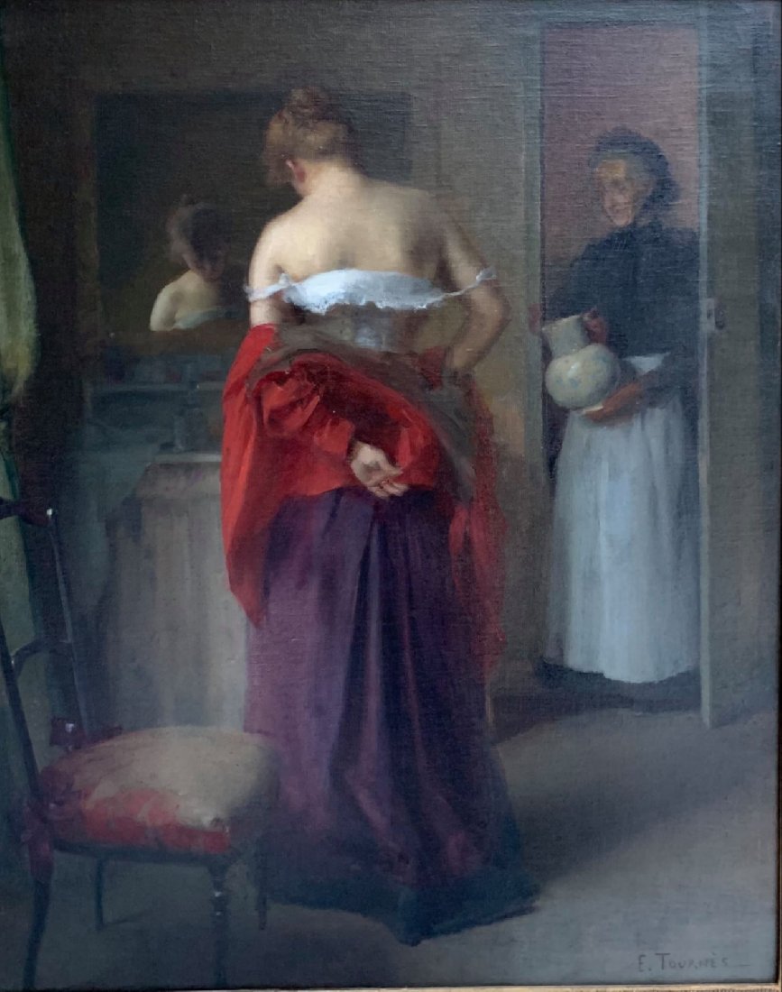 Kobieta przy toalecie Tournés, Étienne (1855 - 1931)