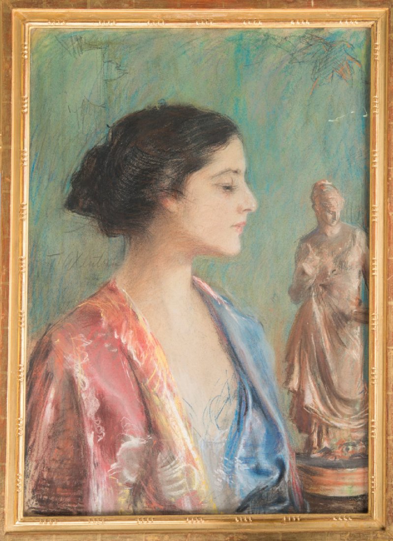 Profil (Kobieta z figurką)