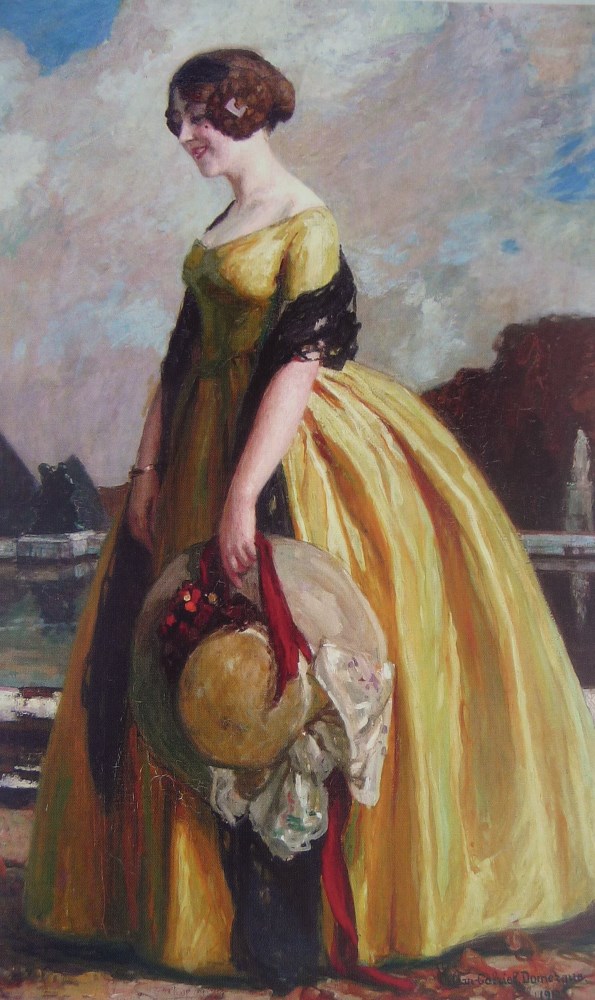 Żółta suknia Domergue, Jean Gabriel (1889 - 1962)