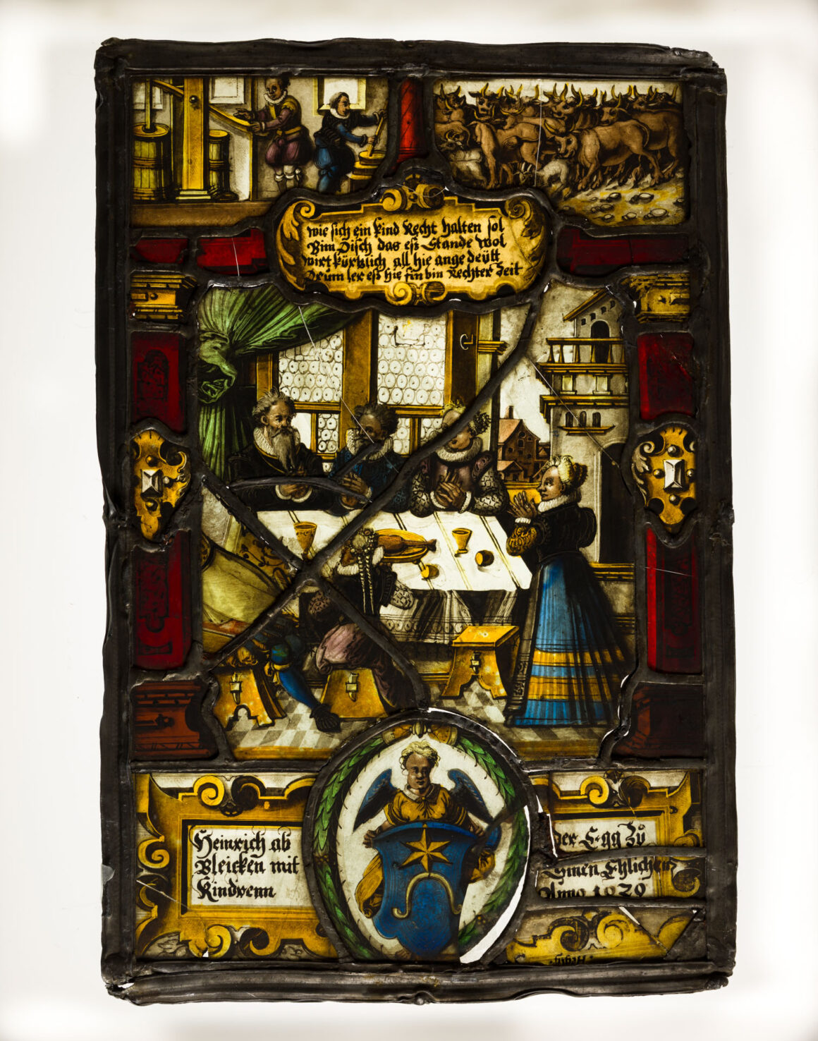 Fragment witrażu.